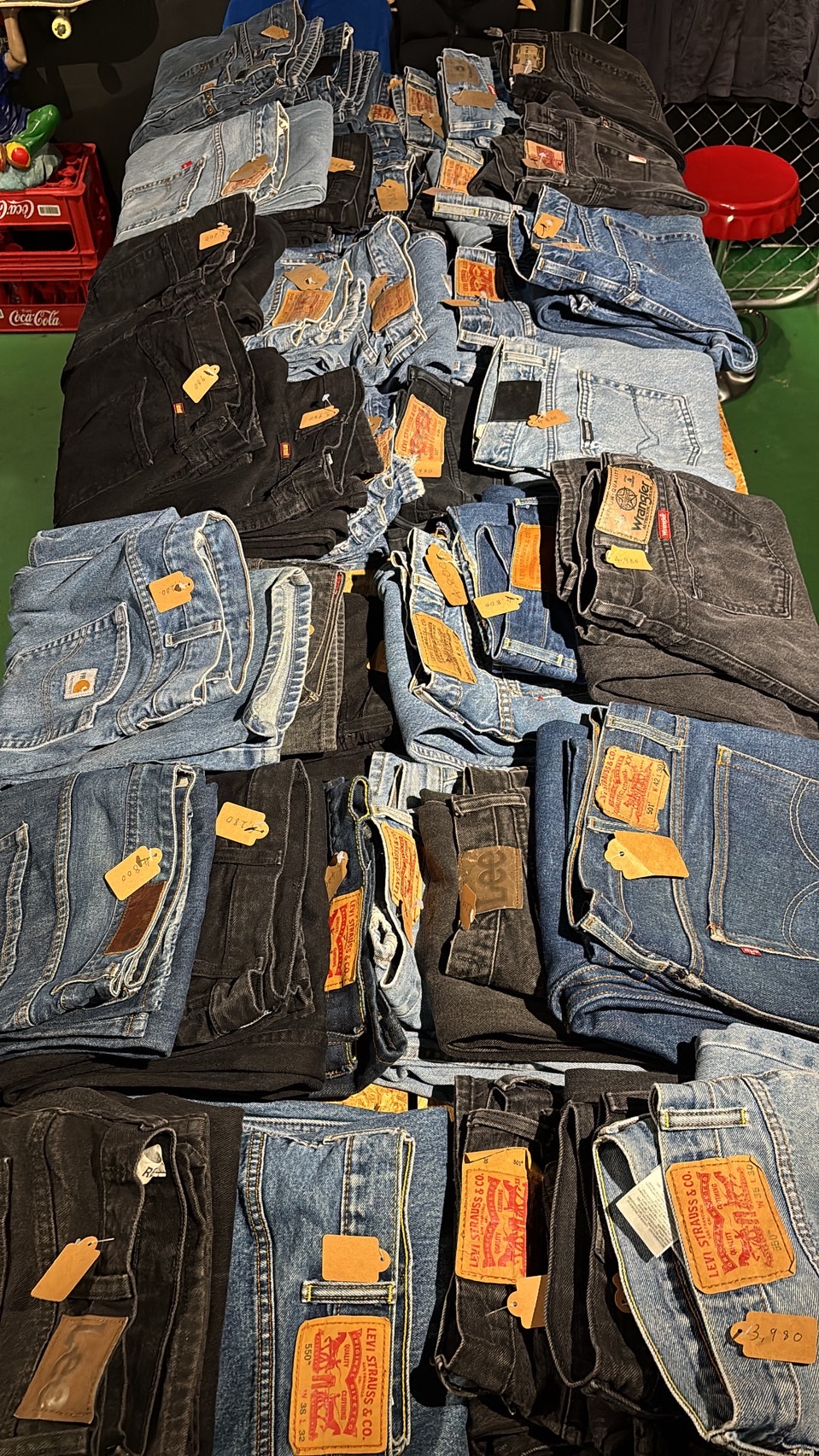 DWBの色落ちの異なるデニムセレクション
